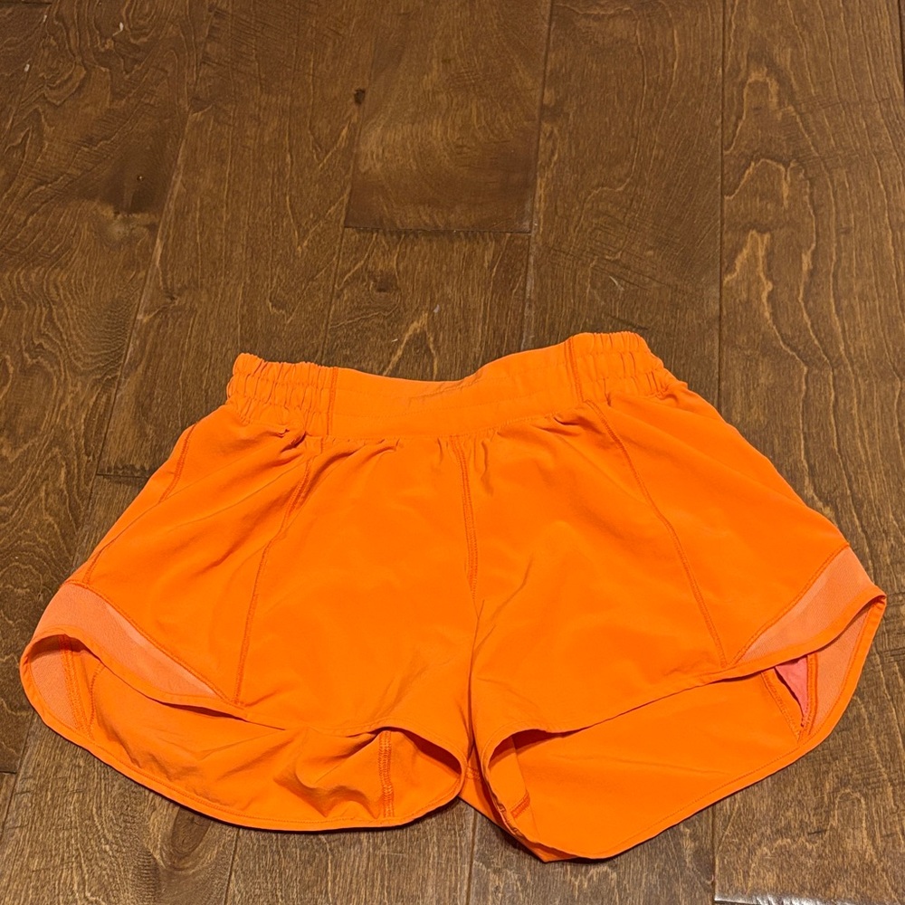 Lululemon Athletica Bright Orange Athletic Shorts